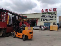 烈日炎炎，兩車東鴻環(huán)保設(shè)備發(fā)往福建